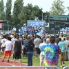 A large crowd greeted Bernie Sanders Sunday afternoon in Visalia.